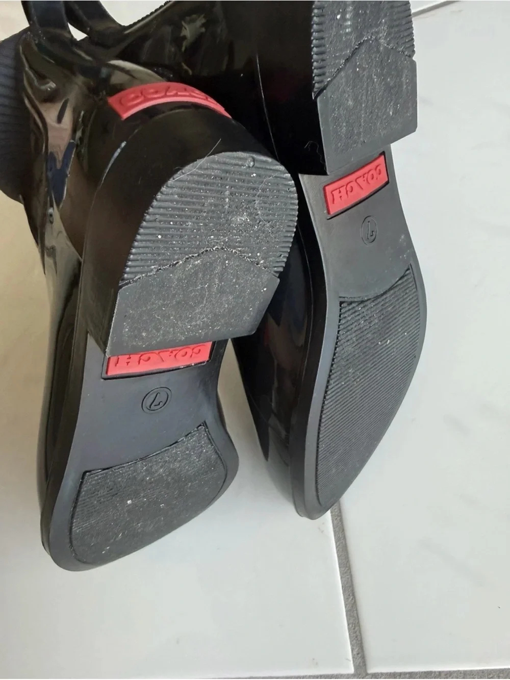 Coach glossy black